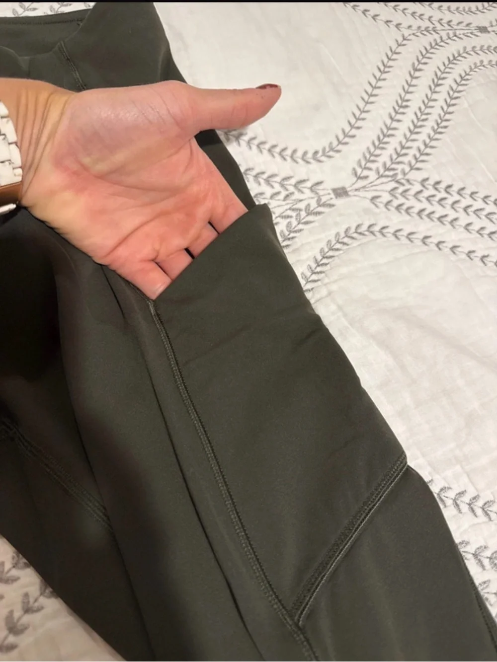 lululemon athletica Olive Green Performance Leggings